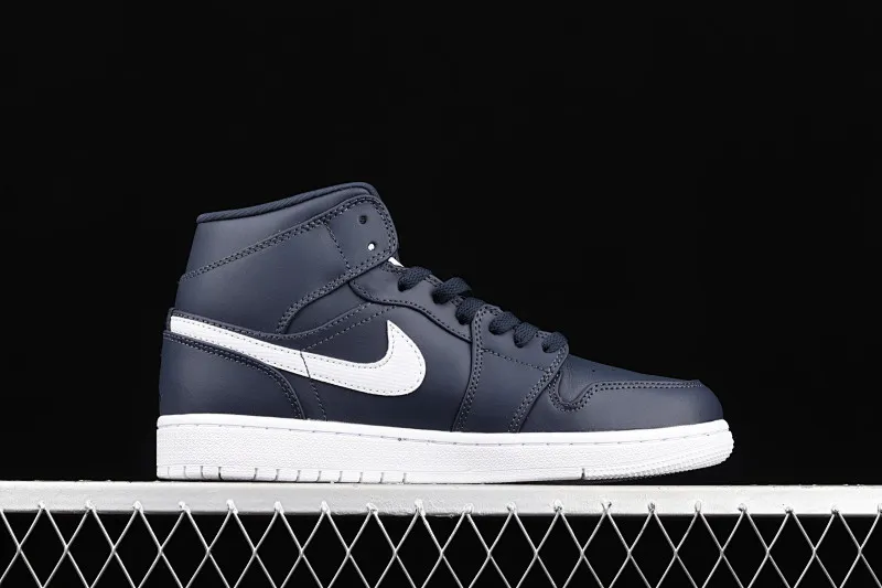 All categories Air Jordan Jordan series basketball shoes Air Jordan 1 Mid Air Jordan 1 Mid SE AJ1 Joe 1 dark blue China basketball shoes 554724-402